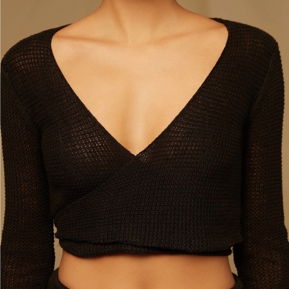 Onia Textured Linen Sweater Wrap - Picture 4 of 6